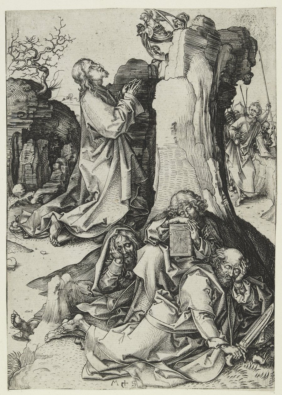 Agónia a kertben (metszet) alkotó: Martin Schongauer