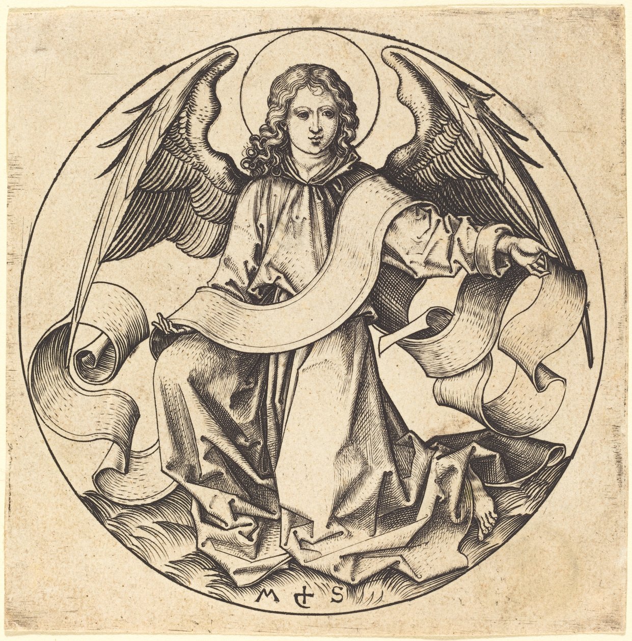 Szent Máté angyala alkotó: Martin Schongauer