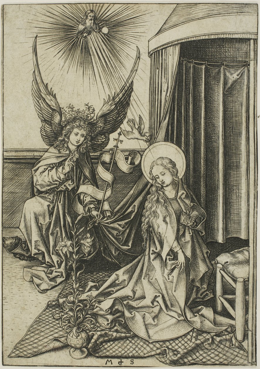 Az Annunciáció alkotó: Martin Schongauer