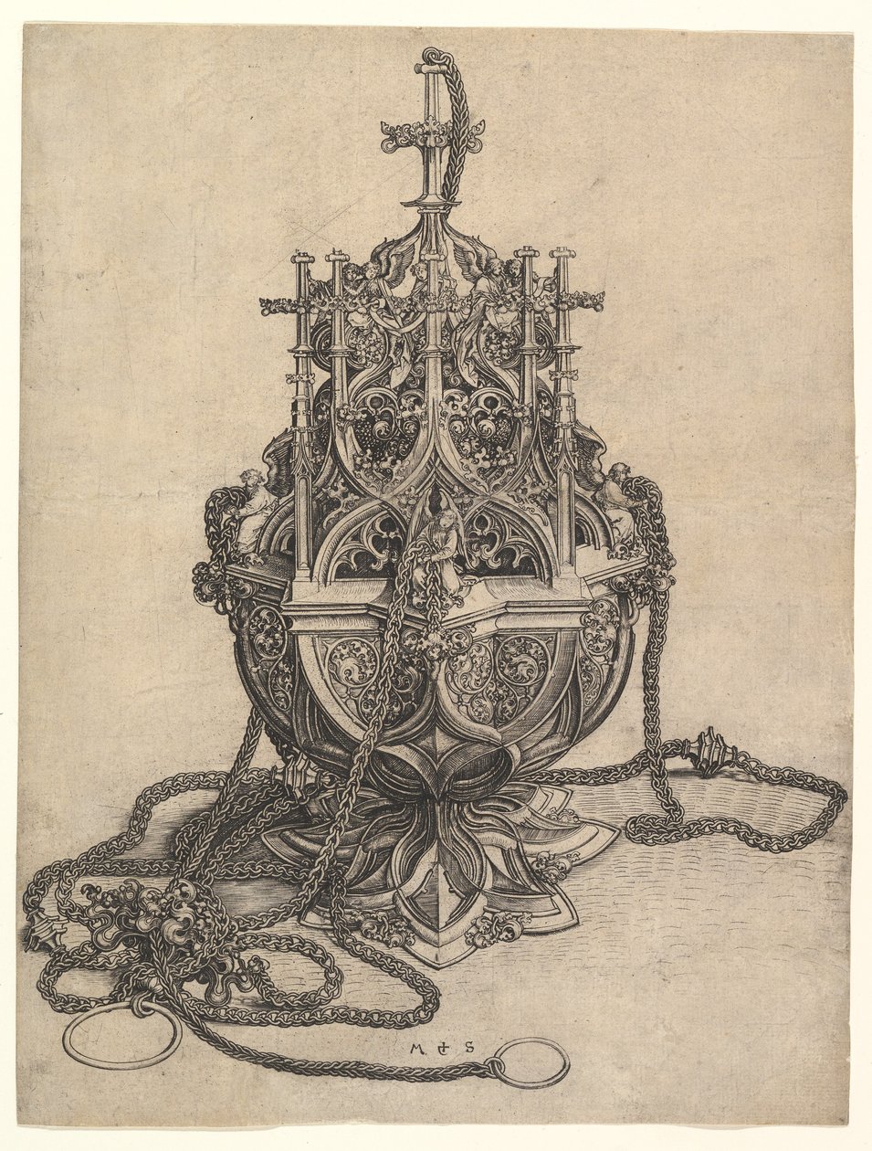 A füstölő, kb. 1435-1491. alkotó: Martin Schongauer