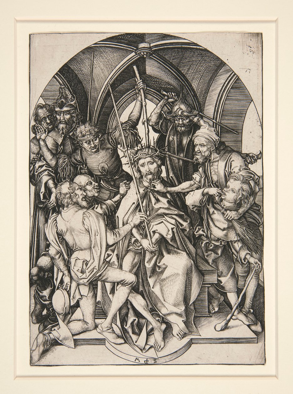 Töviskoronázás, A szenvedély című sorozatból alkotó: Martin Schongauer