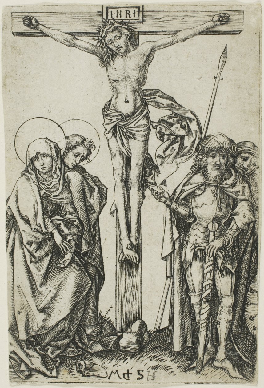 A keresztre feszítés alkotó: Martin Schongauer