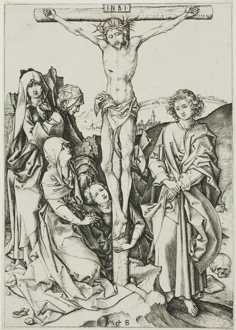 A keresztre feszítés, A szenvedélyből alkotó: Martin Schongauer