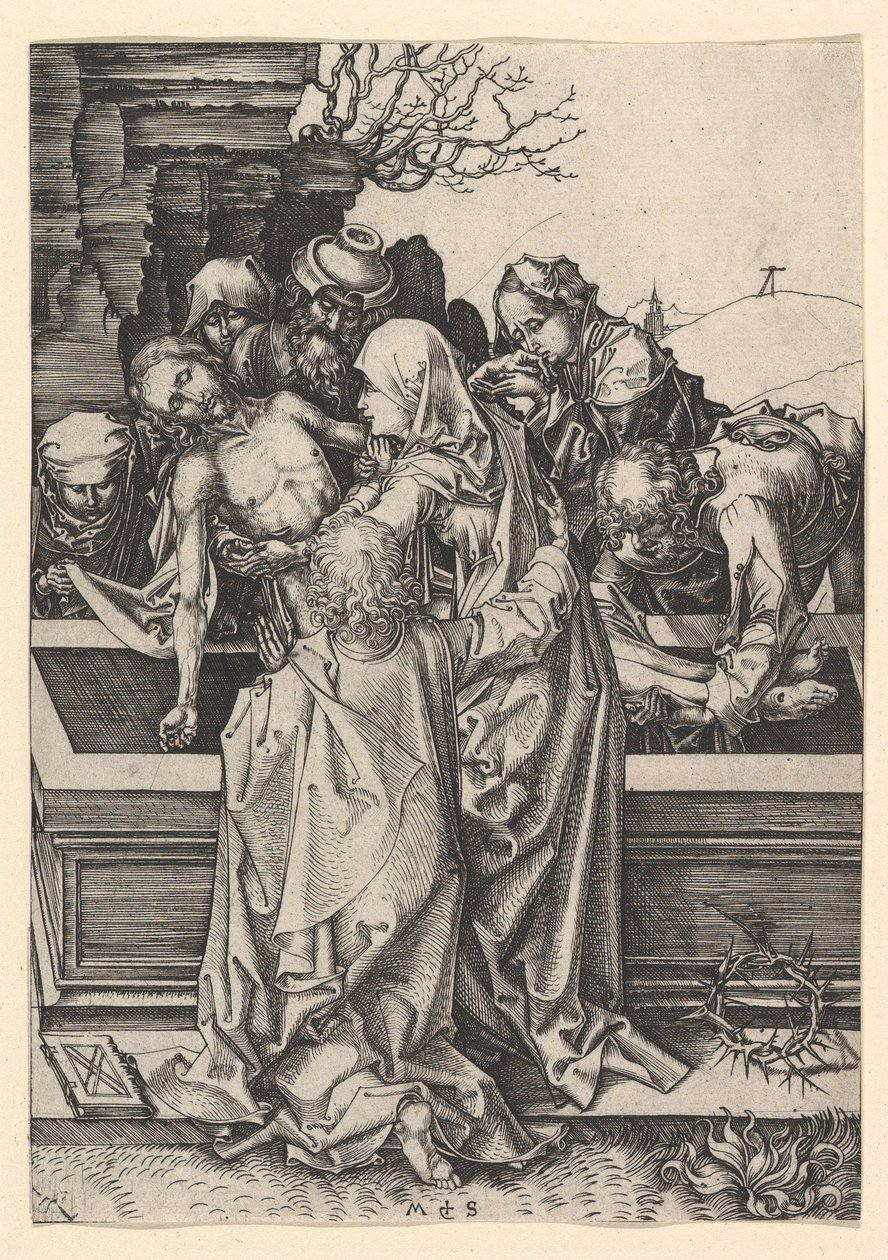 Krisztus síremléke, kb. 1435-1491. alkotó: Martin Schongauer