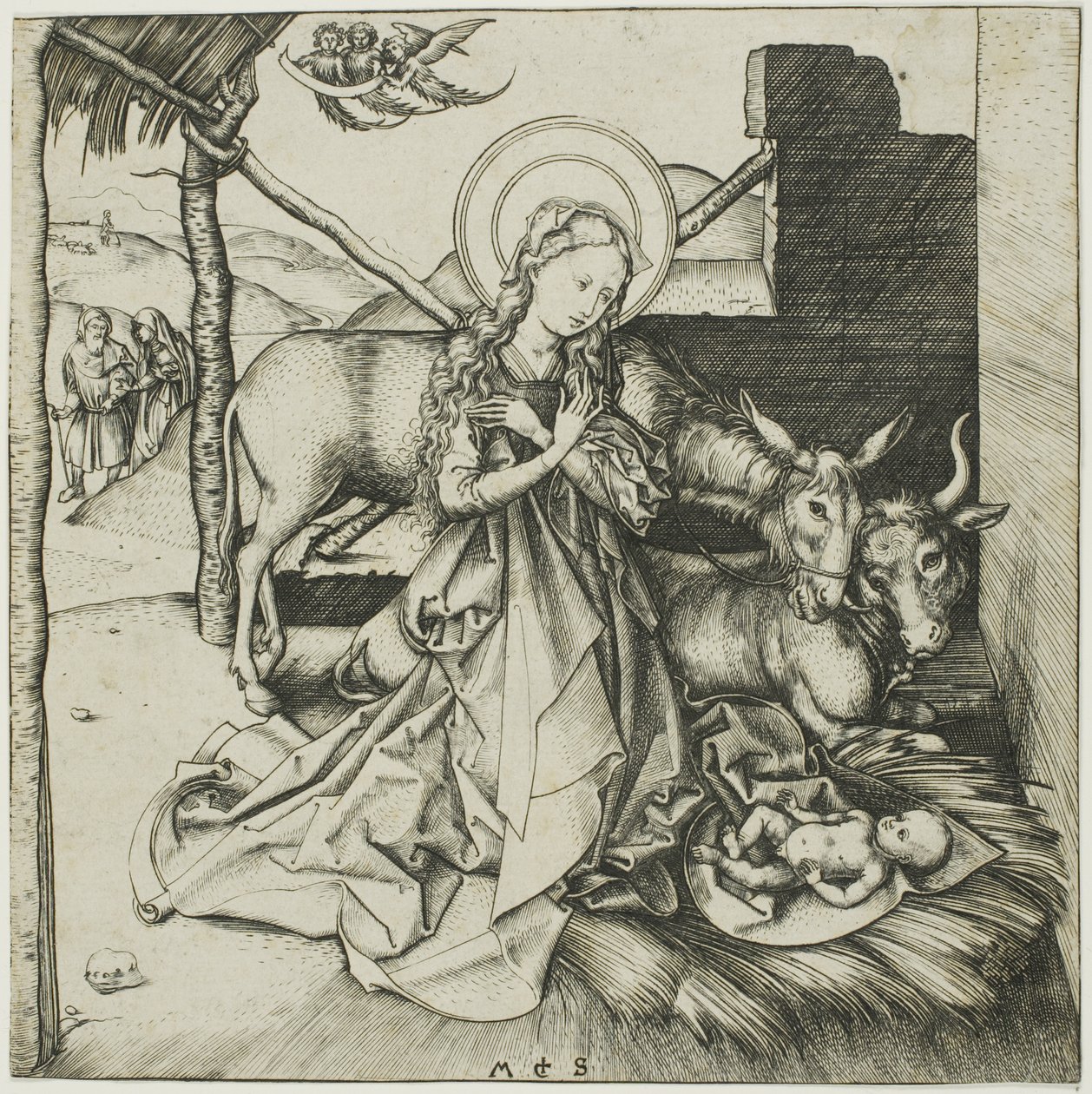 A születés, Krisztus életéből alkotó: Martin Schongauer