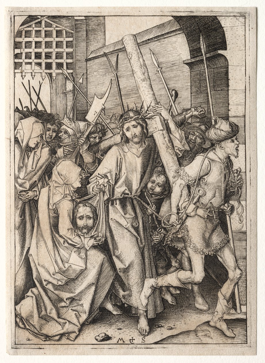 A szenvedés: Krisztus keresztet hordozó alkotó: Martin Schongauer
