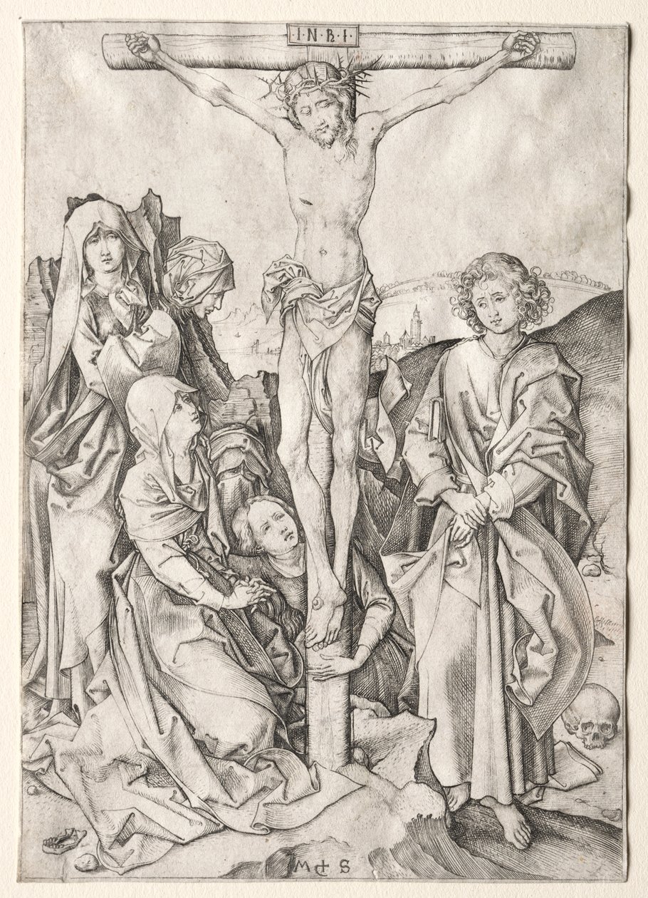 A szenvedés: Krisztus a kereszten alkotó: Martin Schongauer