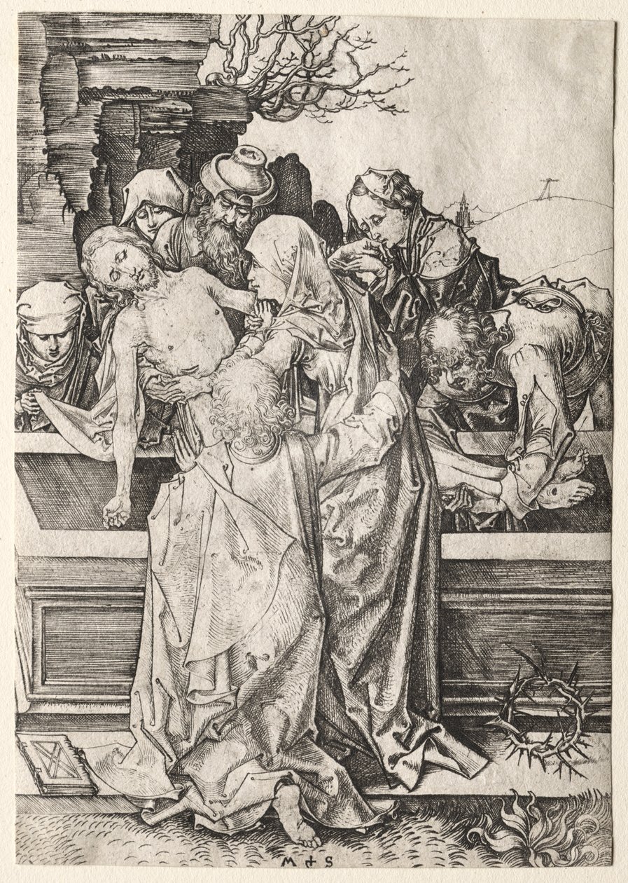 A szenvedély: A síremlék alkotó: Martin Schongauer