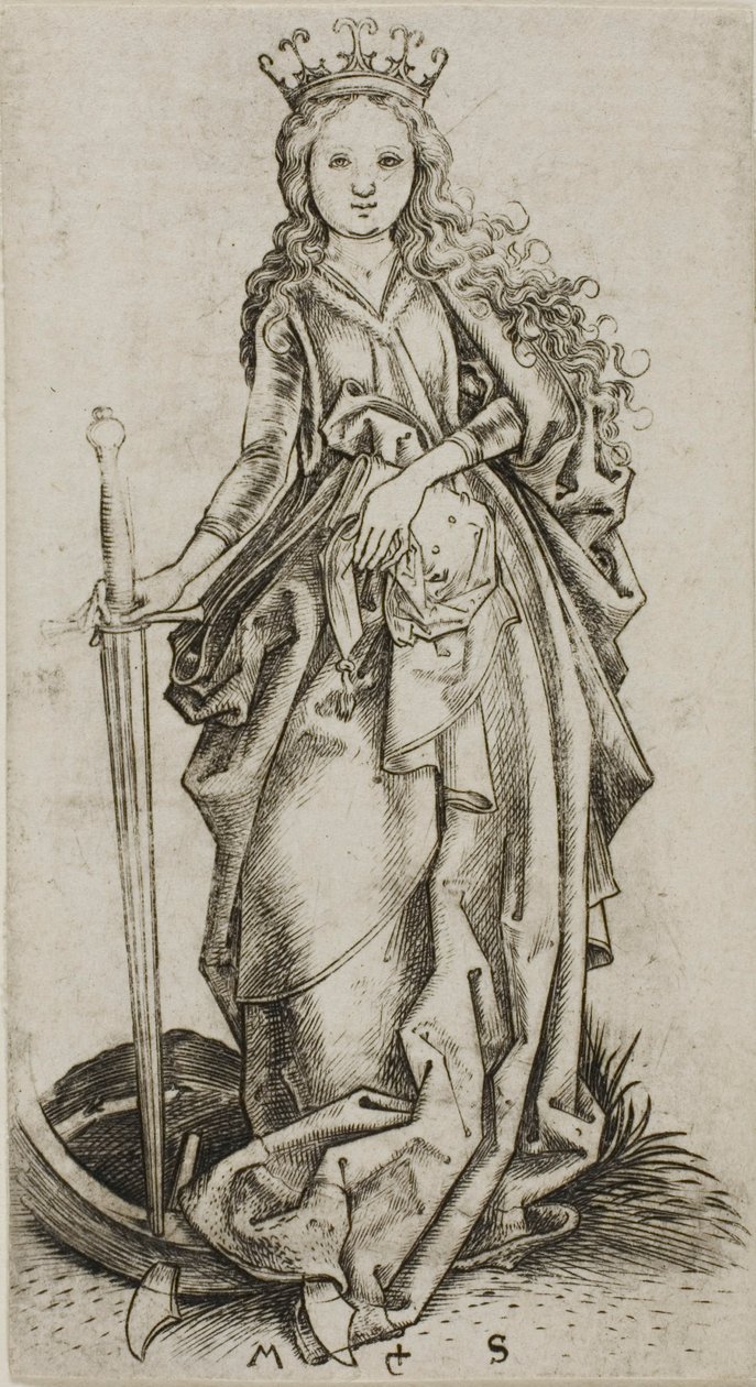 A kis Szent Katalin alkotó: Martin Schongauer