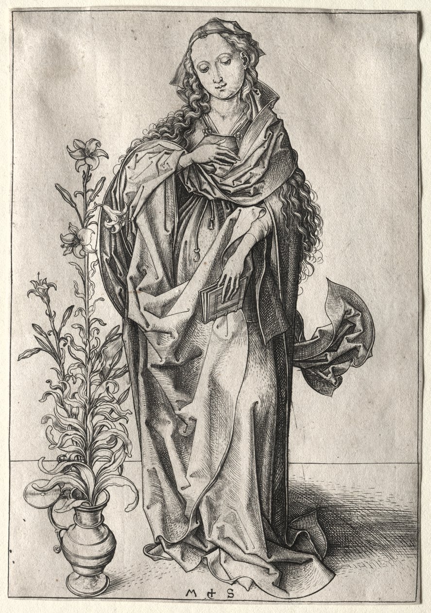 Az Angyali üdvözlet Szűza alkotó: Martin Schongauer