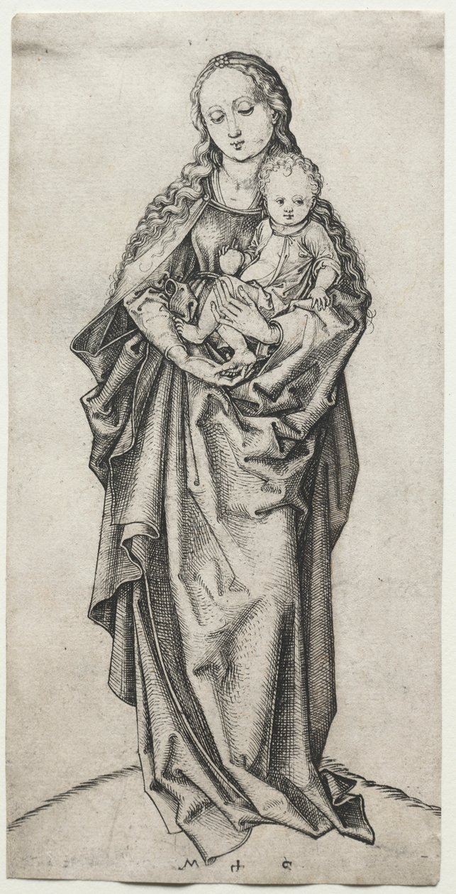Szűz és Gyermek. alkotó: Martin Schongauer