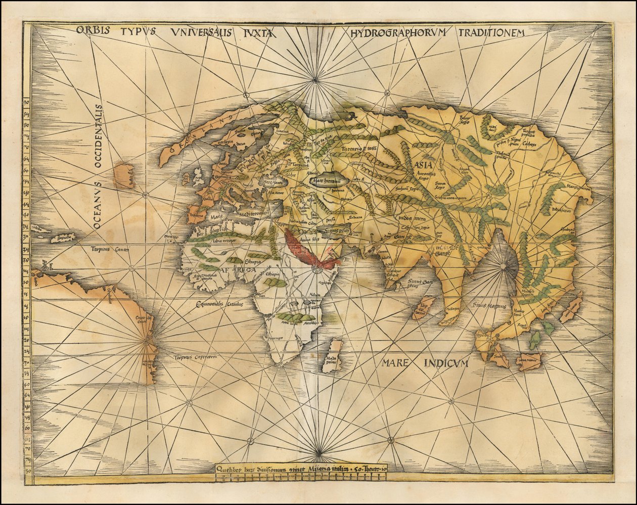 Martin Waldseemüller 1513-as világtérképe alkotó: Martin Waldseemuller