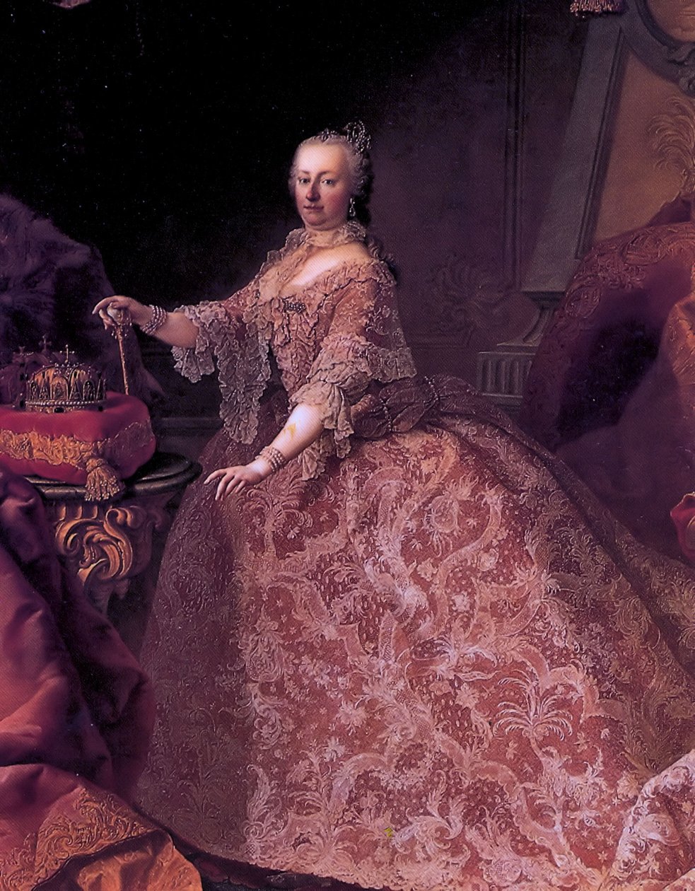 Német: Kaiserin Maria Theresia Maria Theresia osztrák császárnő 35 éves korában alkotó: Martin van Meytens