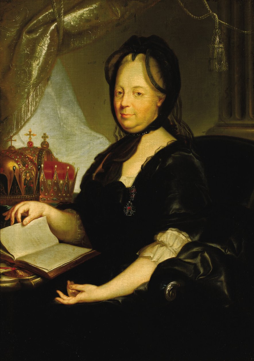 II. Katalin gyászban, 1760-as évek alkotó: Martin van Meytens the Younger