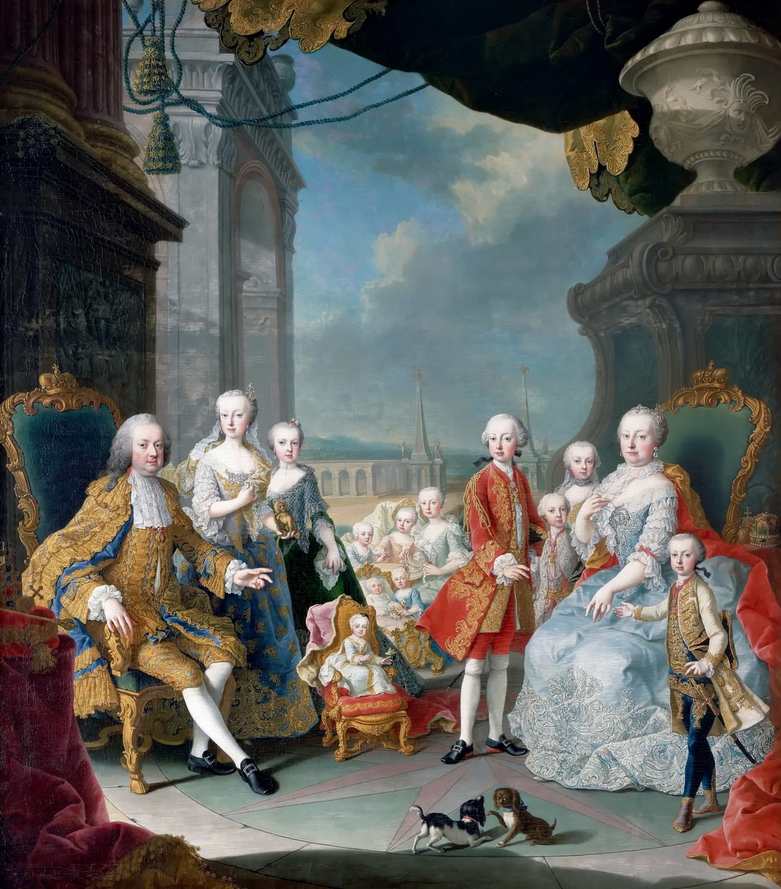 Ausztriai Mária Terézia és I. Ferenc gyermekeikkel alkotó: Martin van Meytens the Younger