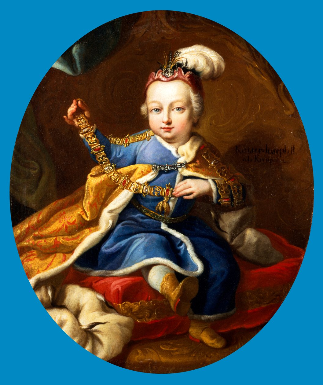 József herceg, a leendő II. József osztrák császár gyermekkorában, XVIII alkotó: Martin van Mytens II