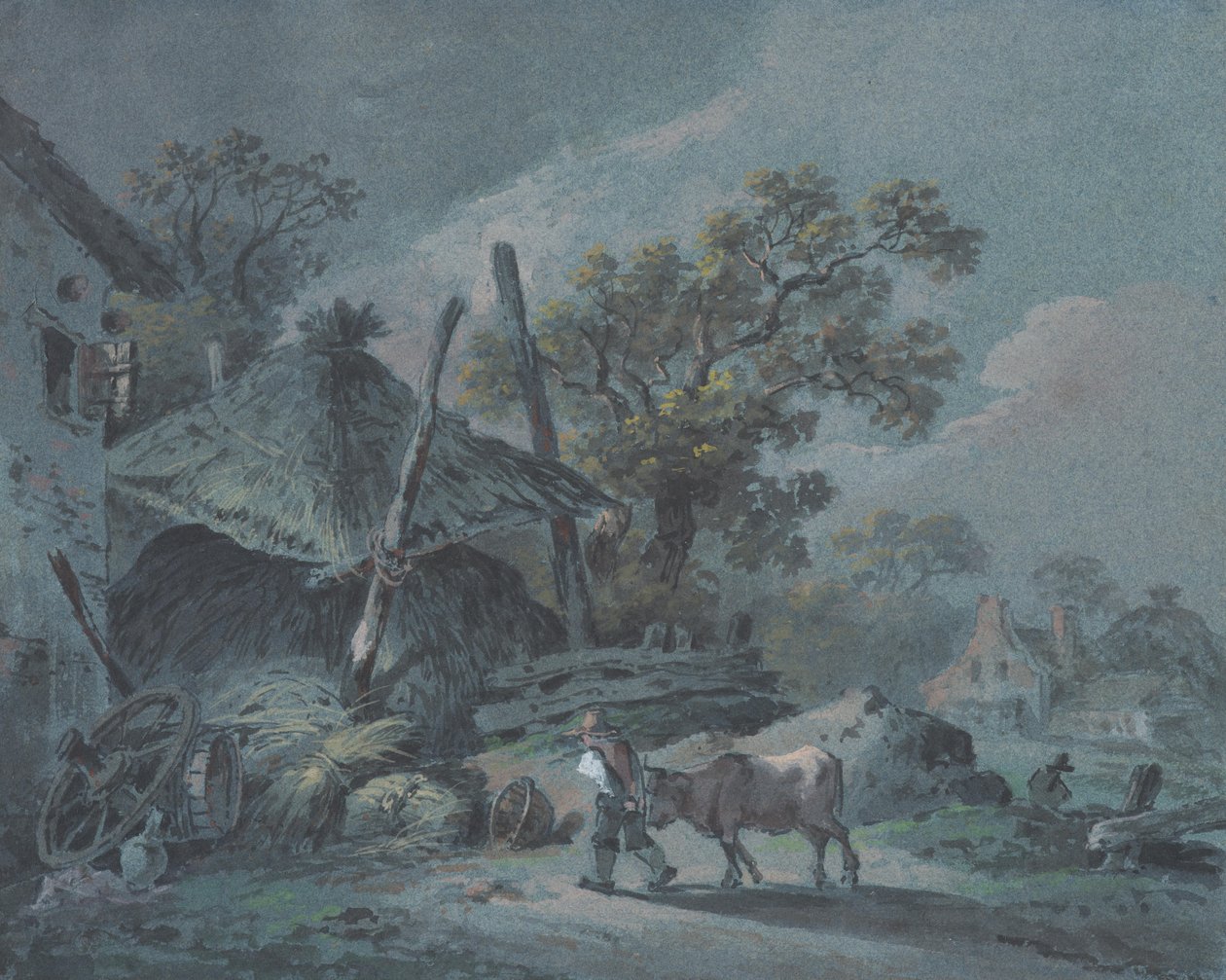 Farm szénapadlással alkotó: Martin von Molitor