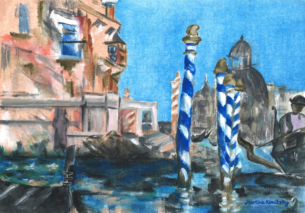 Canal Grande (Tisztelet Edouard Manet előtt) alkotó: Martina Konitzky