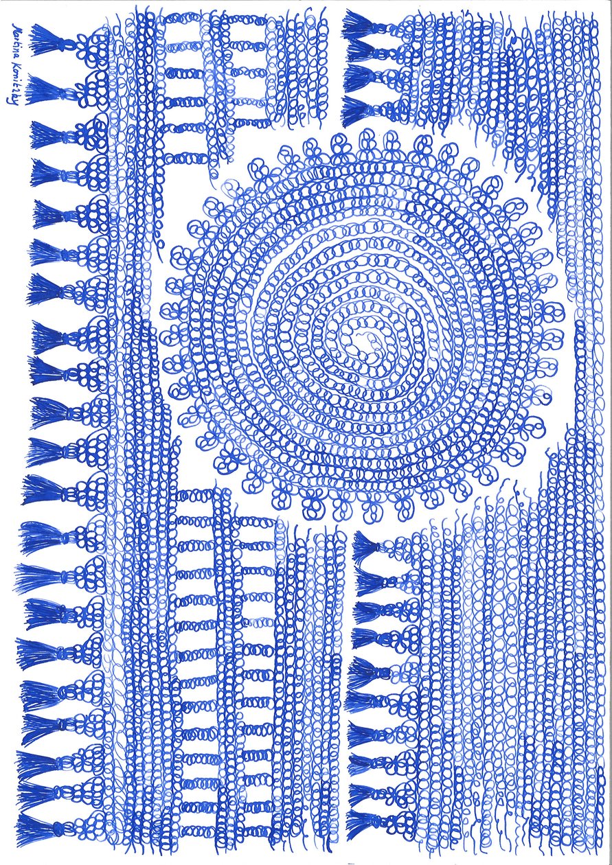Crochet Blue Ink alkotó: Martina Konitzky