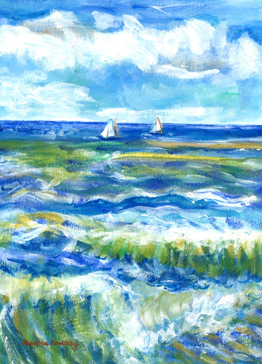 Saintes-Maries-de-la-Mer (Tisztelet Vincent van Gogh előtt) alkotó: Martina Konitzky