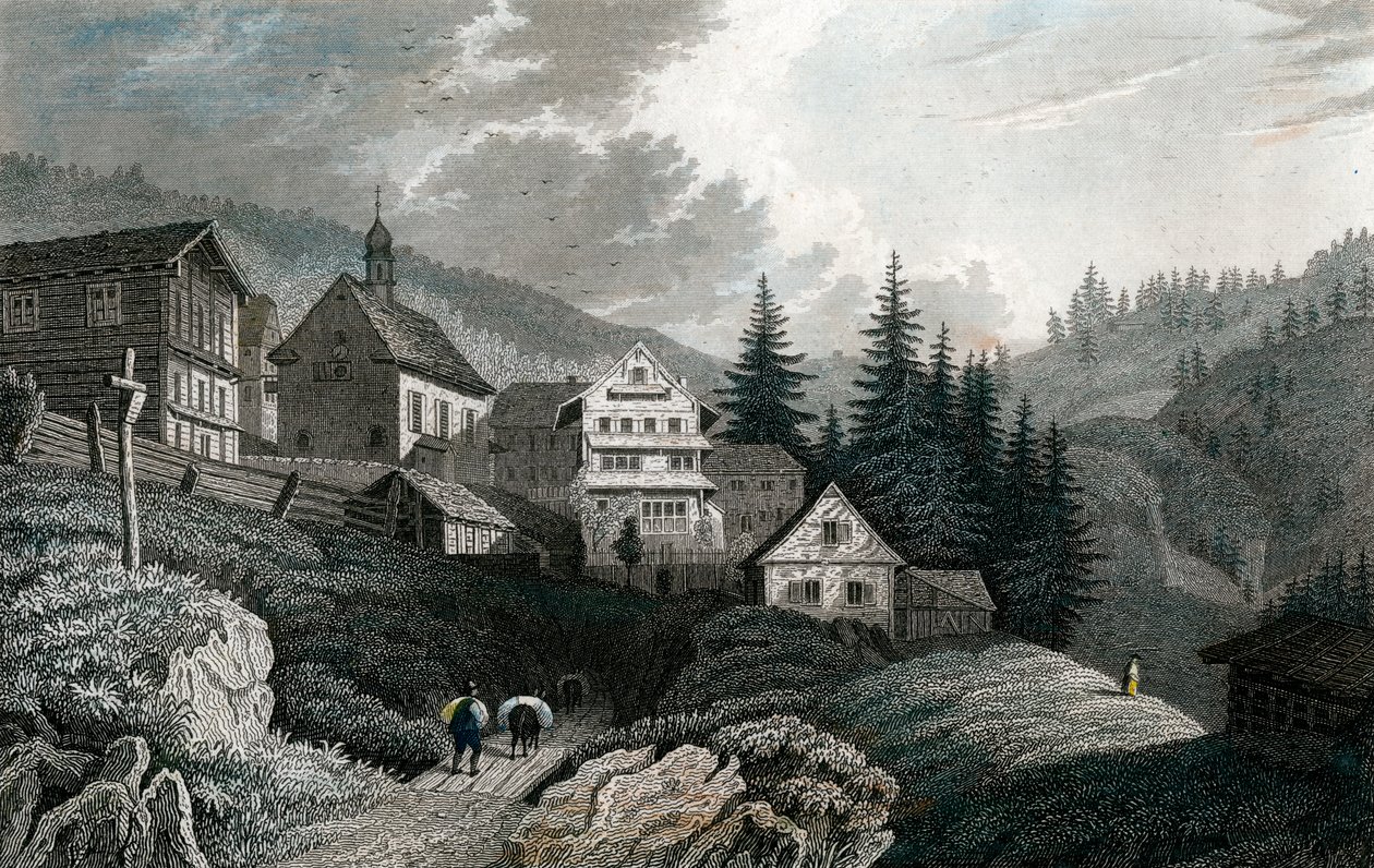 Maria Schnee templom, Rigi, Svájc, 1850. alkotó: Martini