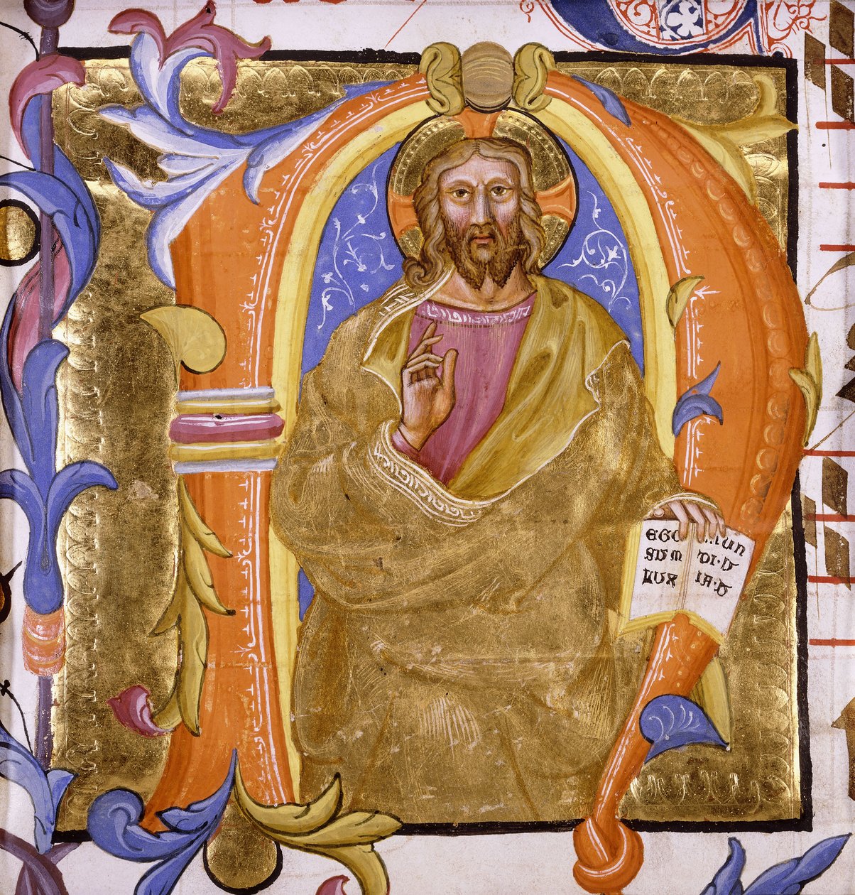 Krisztus mint a világ világossága, 1400 körül alkotó: Martino de Bartolomeo