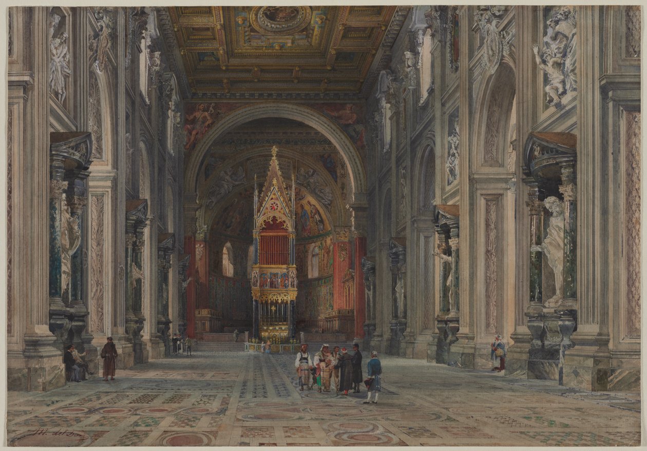 A San Giovanni in Laterano, Róma belseje alkotó: Martino del Don