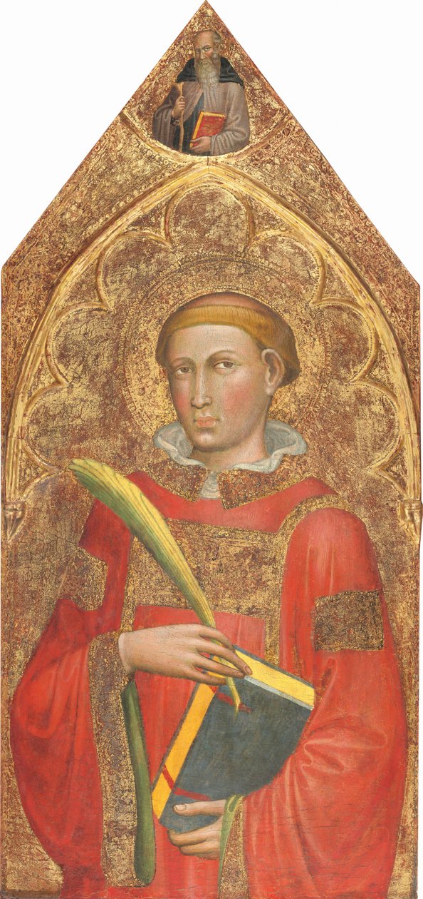Szent diakónus, Szent Antal apáttal [jobb oldali panel] alkotó: Martino di Bartolomeo