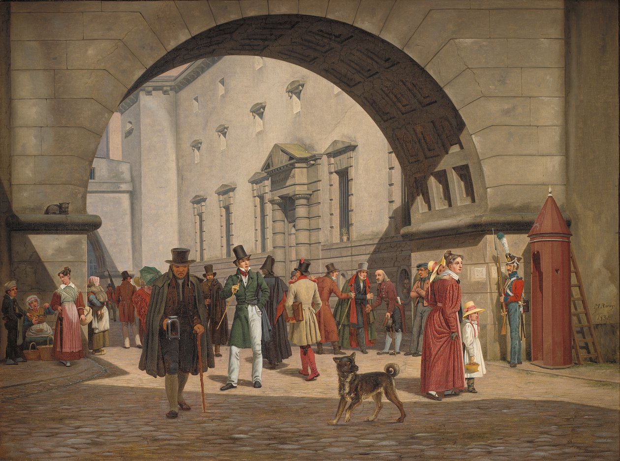 A koppenhágai börtön, 1831 alkotó: Martinus Rorbye