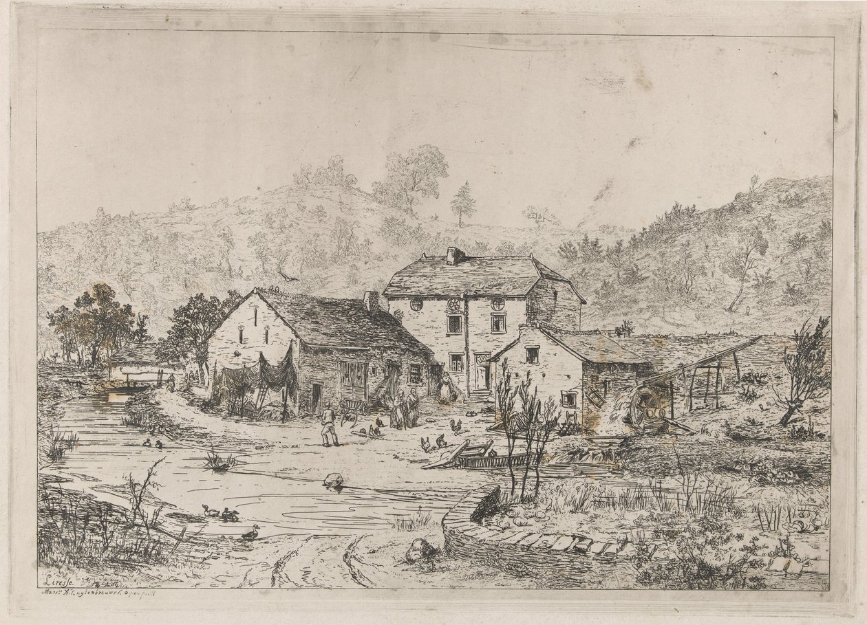 Parasztház a vízparton alkotó: Martinus Antonius Kuytenbrouwer jr.