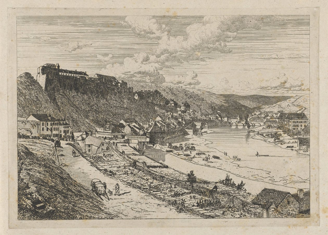 Bouillon kilátása alkotó: Martinus Antonius Kuytenbrouwer jr.
