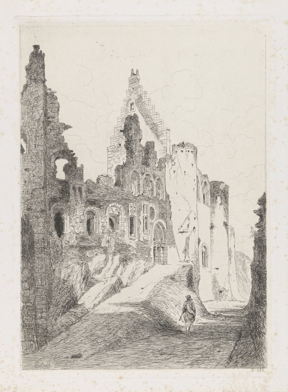 A Vianden vár romjai alkotó: Martinus Antonius Kuytenbrouwer jr.
