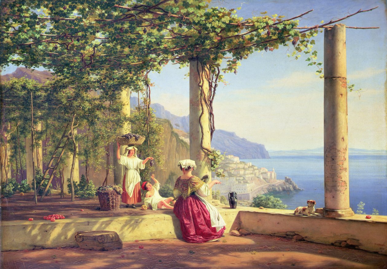 Amalfira néző pergola alkotó: Martinus Rorbye