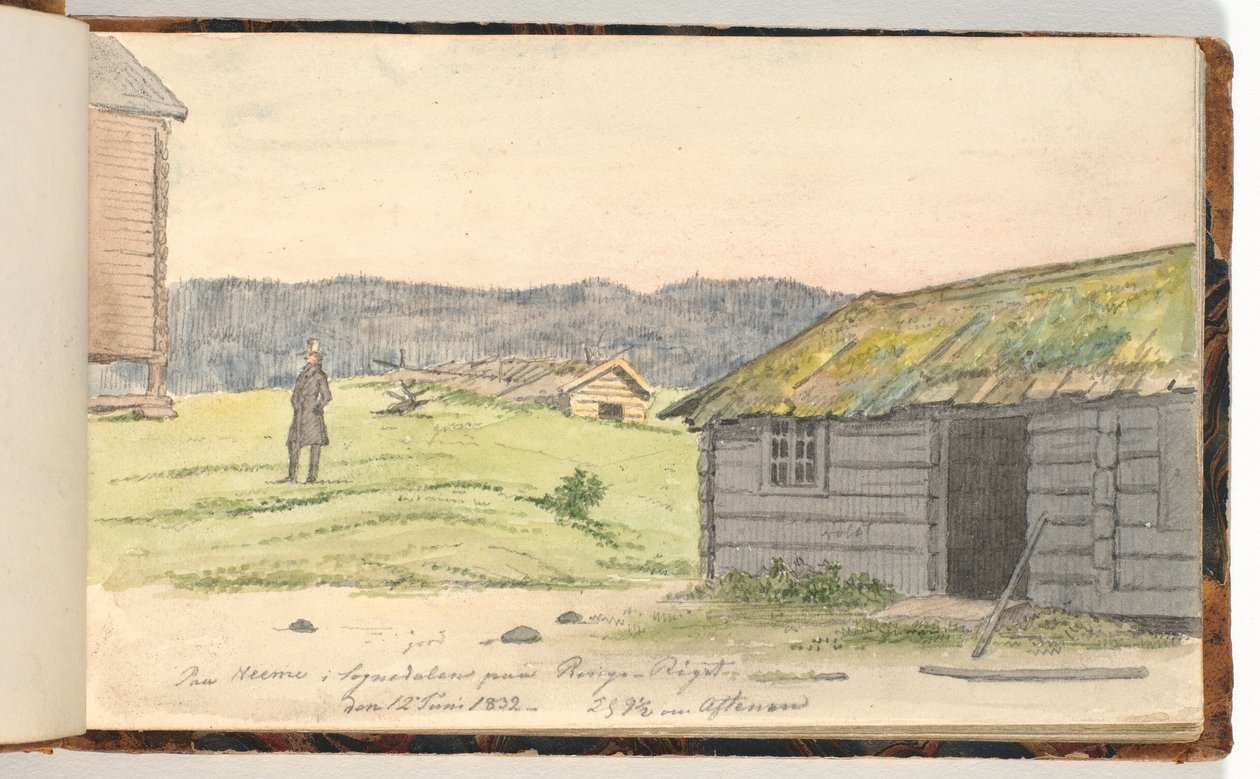 Táj farmokkal alkotó: Martinus Rørbye