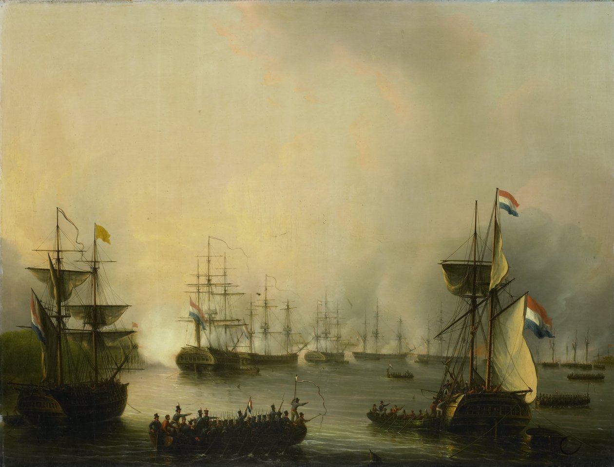 Palembang bombázása, Szumátra, 1821. június 24 alkotó: Martinus Schouman