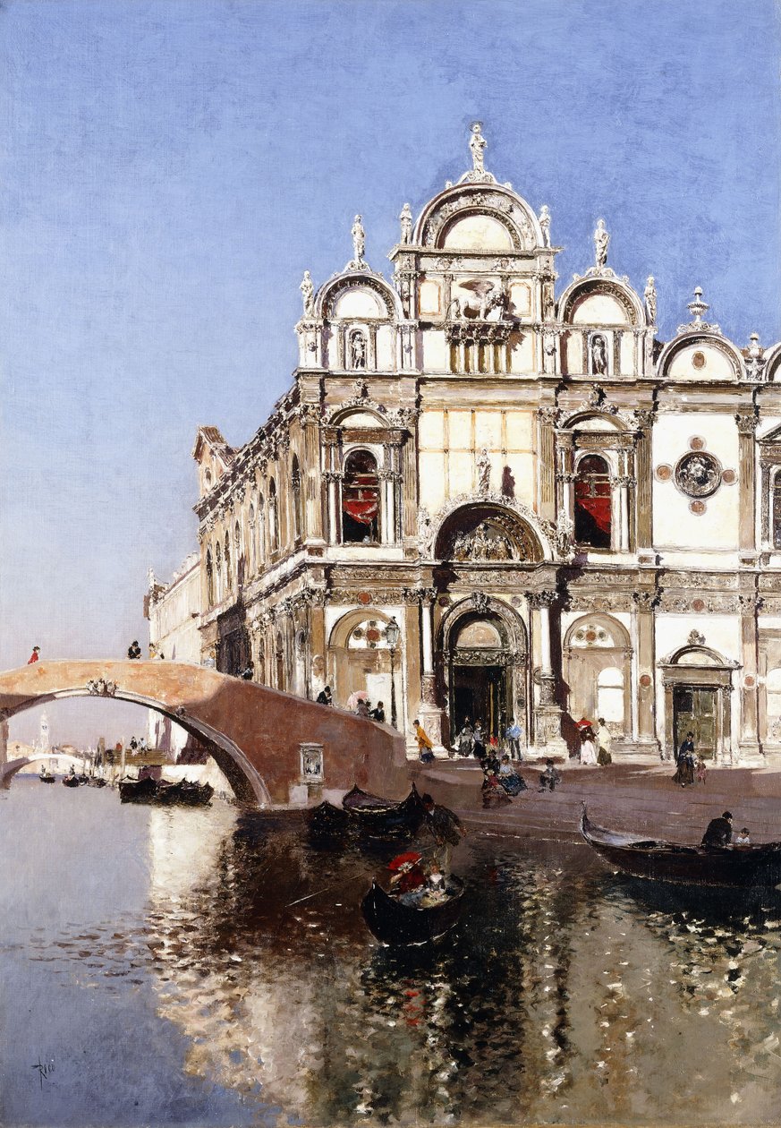 Scuola Grandi di San Marco és Campo San Giovanni e Paolo, Velence, alkotó: Martín Rico y Ortega
