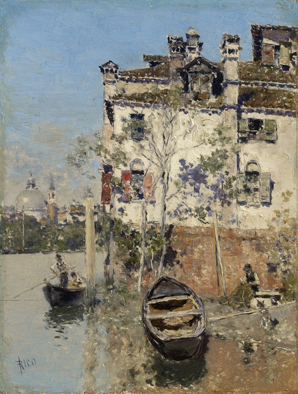 Velence, Ház a csatornán, 1900 körül alkotó: Martín Rico y Ortega
