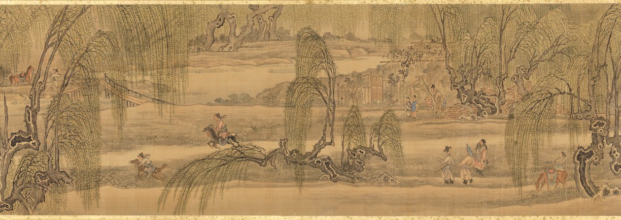 Lovaglás a Nyugati-tónál alkotó: Maruyama Okyo