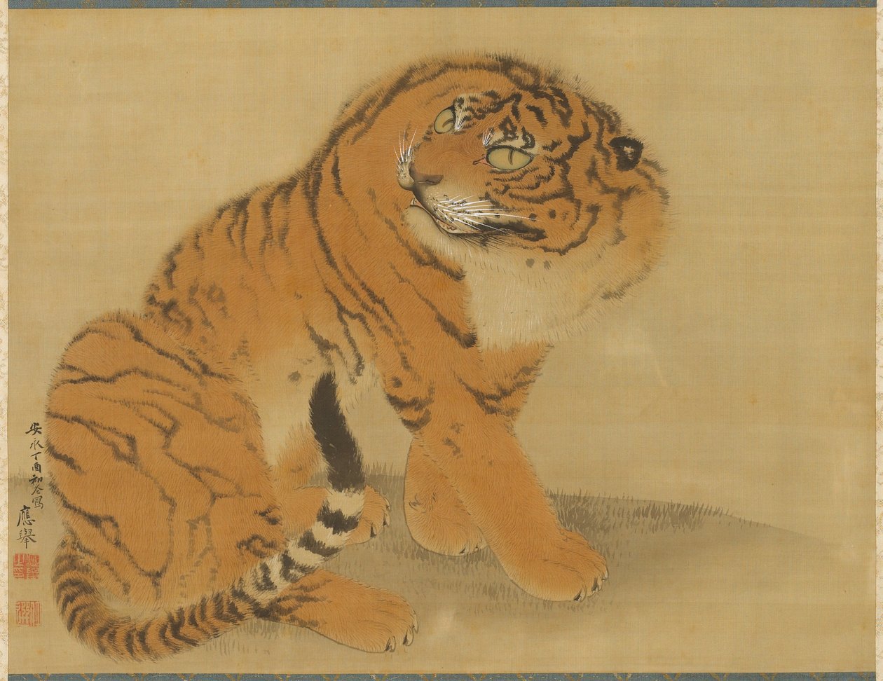 Ülő tigris alkotó: Maruyama Okyo