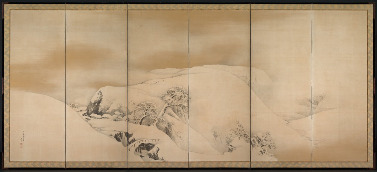 Téli nap, 1784. alkotó: Maruyama Okyo
