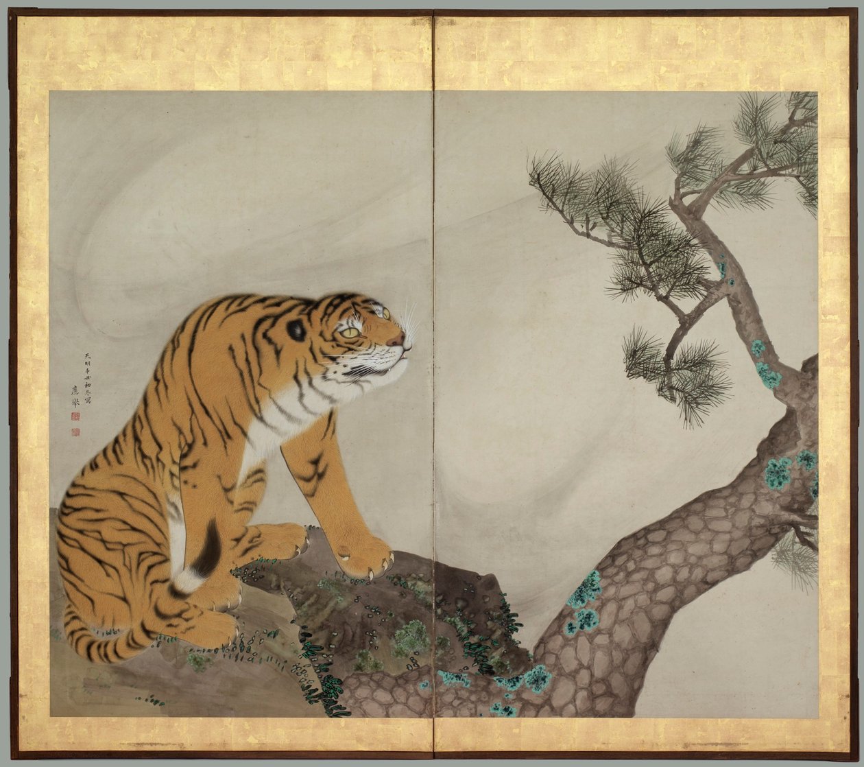 Tigris és Sárkány: Tigris alkotó: Maruyama Okyo