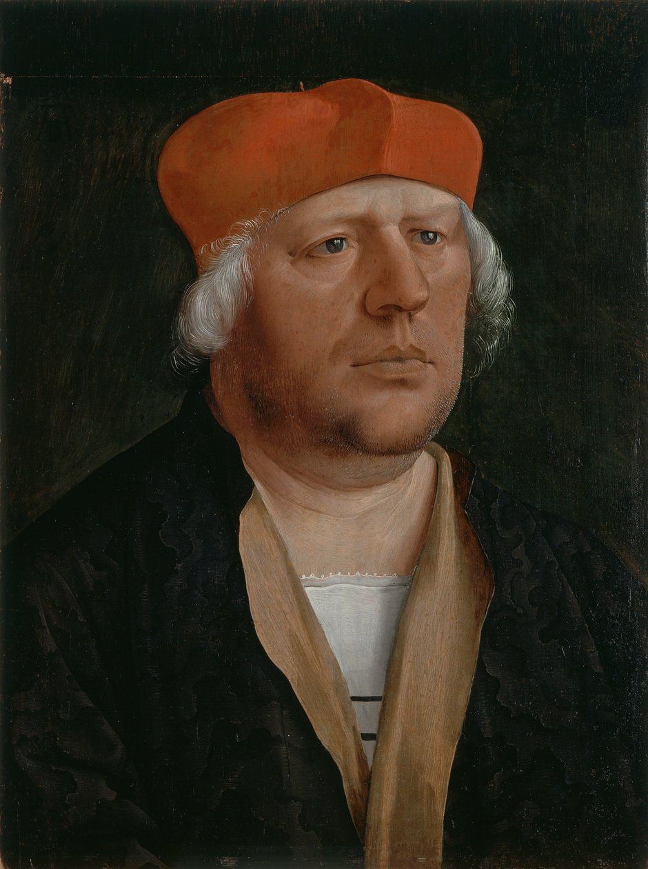 Egy kanonok portréja, 1520 körül (olaj, tábla) alkotó: Marx Reichlich