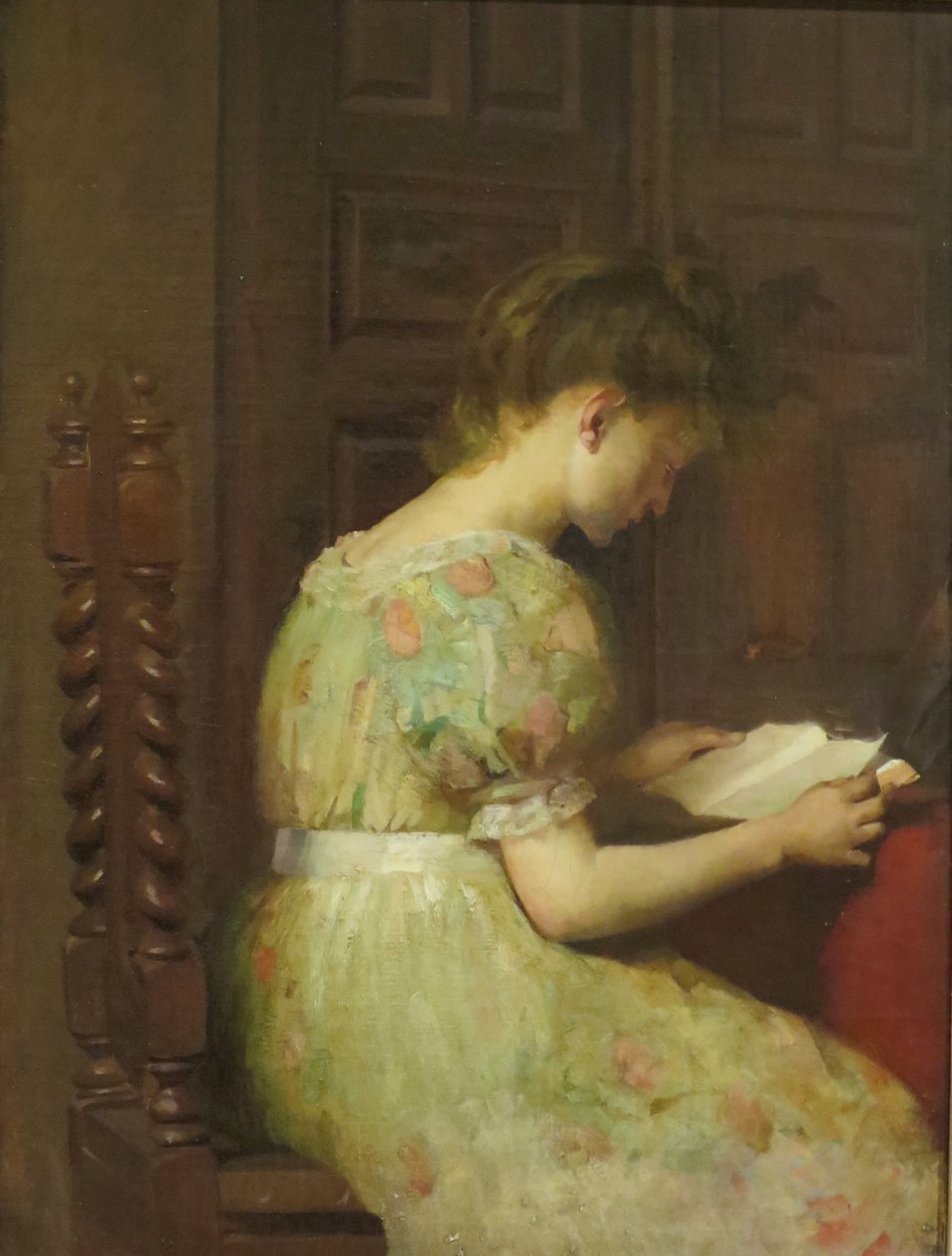 Lány olvasás alkotó: Mary C. Wheeler