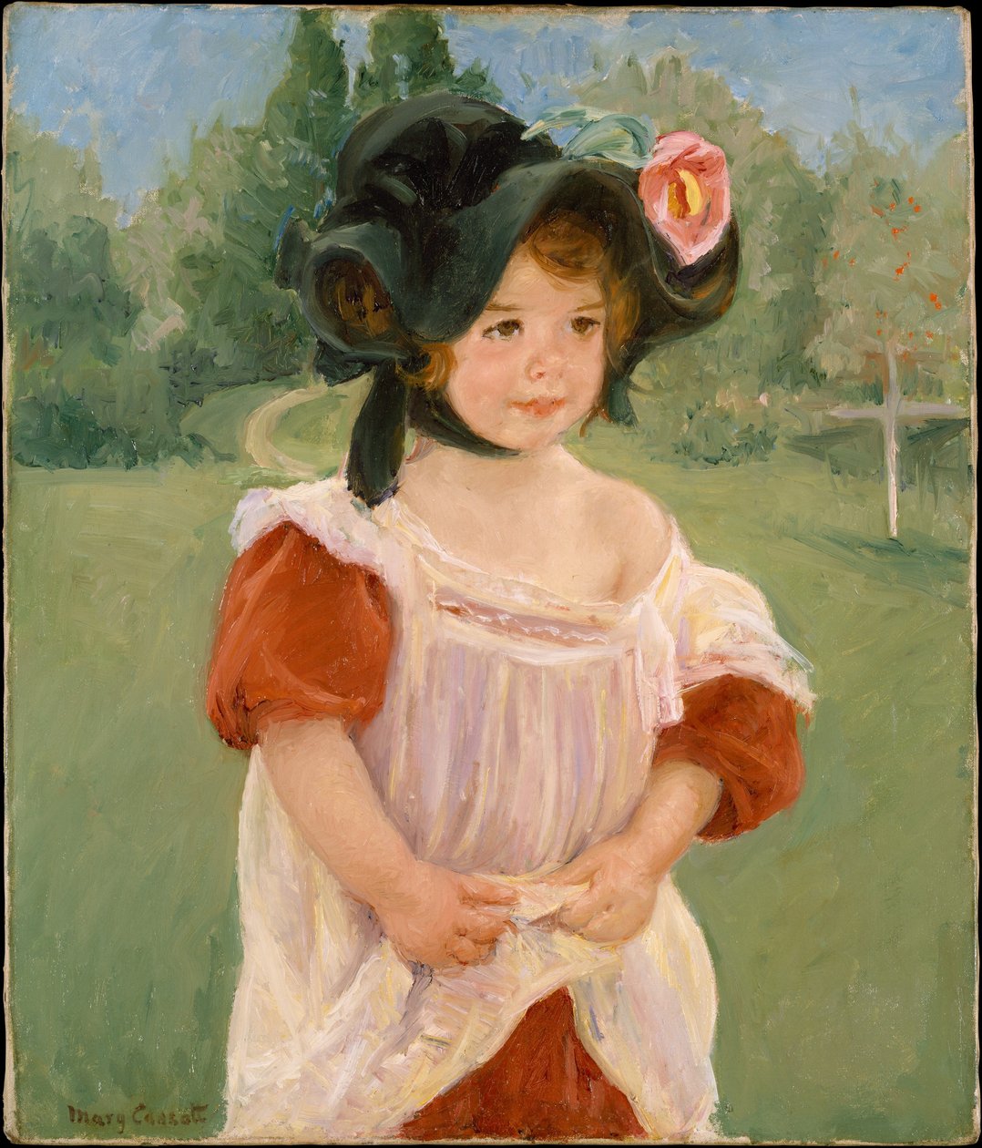 Gyermekkor a kertben alkotó: Mary Cassatt