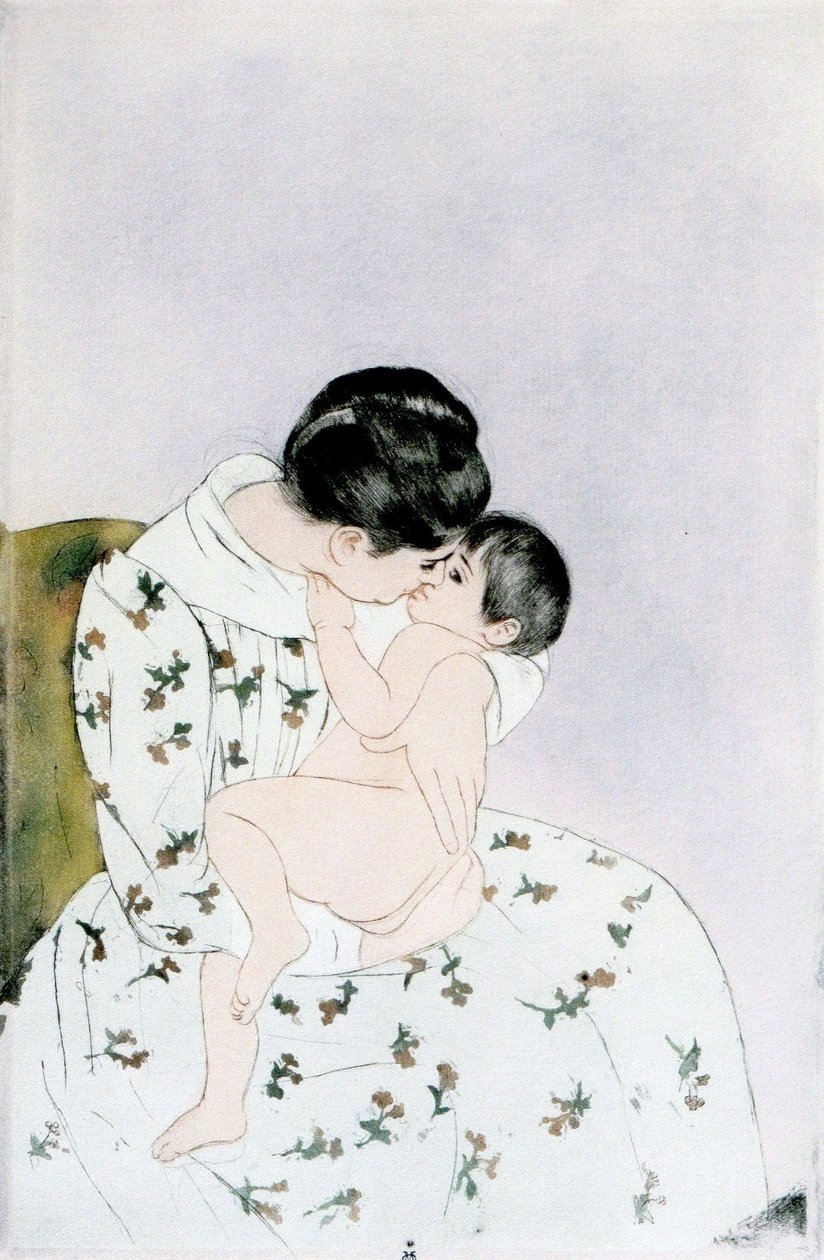 Anyák csókja alkotó: Mary Cassatt