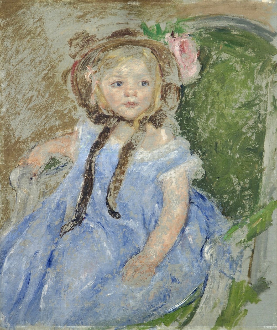 Sara sötét csuklyával alkotó: Mary Cassatt