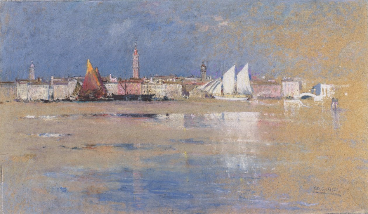 Velence, 1910 (pasztell, papír) alkotó: Mary Georgina Wade Wilson