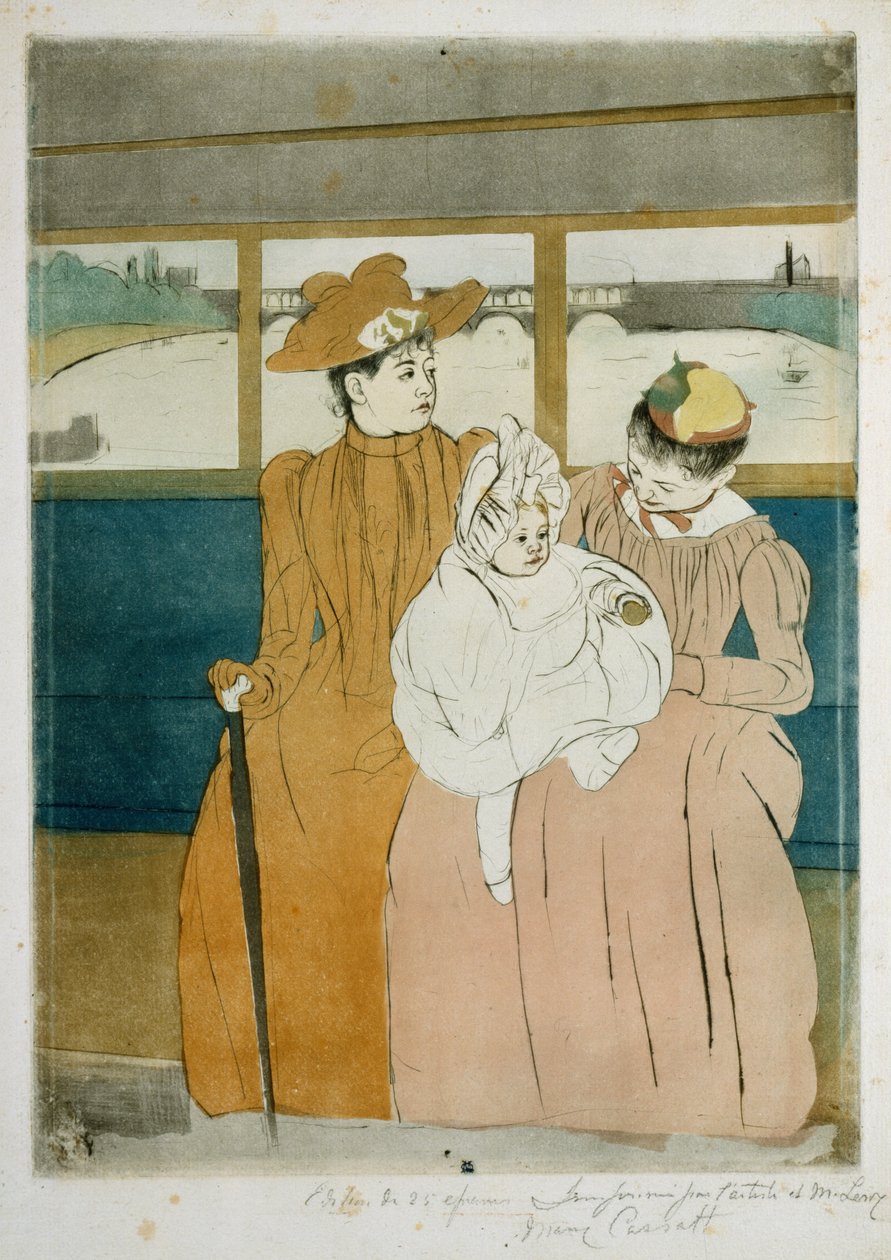 Az Omnibuszban alkotó: Mary Cassatt