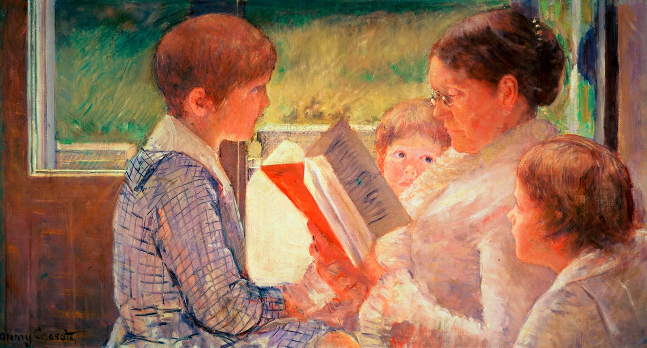 Cassatt Reading az unokáinak, 1888 alkotó: Mary Cassatt
