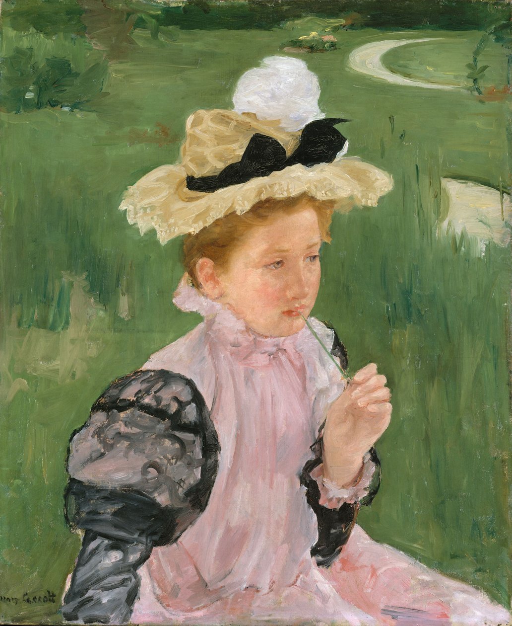 Egy fiatal lány portréja, 1899 körül alkotó: Mary Cassatt